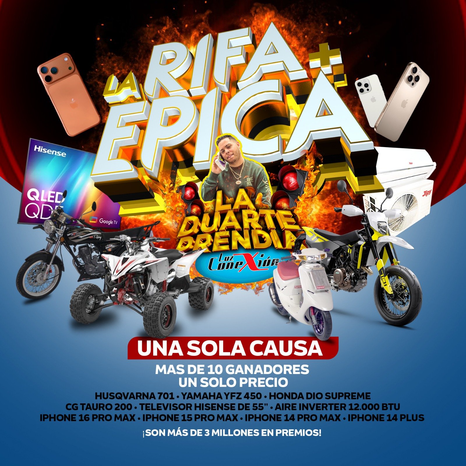⭐LA RIFA MAS EPICA⭐ (UNA SOLA CAUSA) MAS DE 10 GANADORES UN SOLO PRECIO RD$500